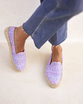 Raffia Pattern Double Sole Espadrilles |