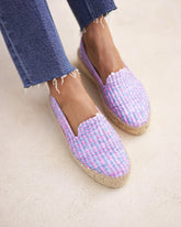 Raffia Pattern Double Sole Espadrilles |