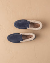 Suede With Faux Fur Loafers Espadrilles |