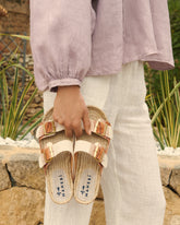 Cotton Linen And Silk Raw Fabric<br />Nordic Sandals |