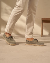 Suede Boat-Shoes Espadrilles |