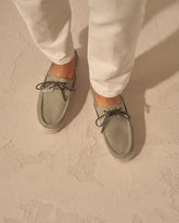 Suede Boat-Shoes Espadrilles |