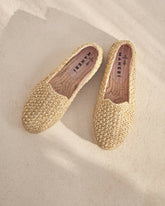 Raffia Stripes Double Sole Espadrilles |