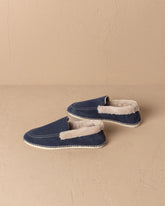 Suede With Faux Fur Loafers Espadrilles |