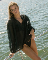 Cotton-Silk Voile Baja Shirt |