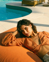 Linen Gauze Antigua Top |