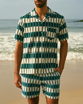 Dyed Cotton Havana Camp-Collar Shirt |