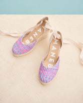 Raffia Pattern Wedge Espadrilles |