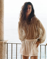 Cotton-Silk Voile Baja Shirt |