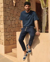 Stone Washed Cotton Venice Trousers |
