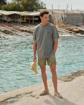 Printed Linear Triangles Swim Shorts |