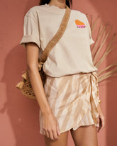 Printed Silk Cotton Voile<br />Fortaleza Skirt |