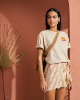 Printed Silk Cotton Voile<br />Fortaleza Skirt |