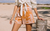 Printed Cotton<br />Bora Bora Shorts - New Arrivals Women | 