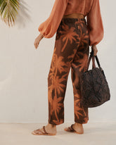 Printed Linen Belem Trousers - Women’s Clothing | 