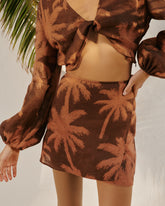 Printed Linen Posadas Skirt |
