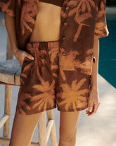 Printed Linen Bora Bora Shorts | 