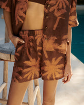 Printed Linen Bora Bora Shorts |