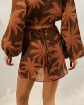 Printed Linen Posadas Skirt | 