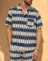 Dyed Cotton<br />Havana Camp-Collar Shirt - Men’s Clothing | 