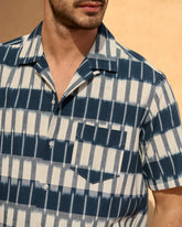 Dyed Cotton Havana Camp-Collar Shirt |