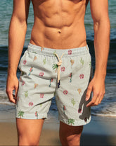 Costume in Misto Nylon-Cotone Stampato |