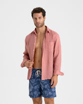 Stone Washed Printed Nylon Swim Shorts |