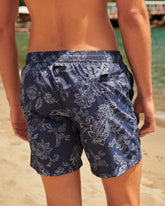 Stone Washed Printed Nylon Swim Shorts |