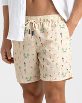 Printed Nylon Swim Shorts |
