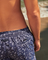 Stone Washed Printed Nylon Swim Shorts |