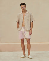 Printed Macro Stripes Swim Shorts |