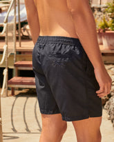 Recycled Polyester and Linen Blend<br />Swim Shorts |
