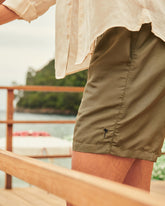 Recycled Polyester And Linen Blend Swim Shorts |