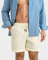 Recycled Polyester And Linen Blend Swim Shorts |