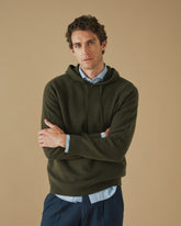 Maglia in Cashmere con cappuccio Marlin |