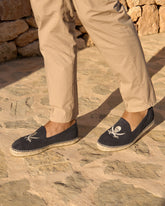 Suede Embroidered Espadrilles |