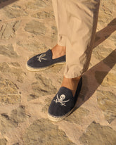 Suede Embroidered Espadrilles |