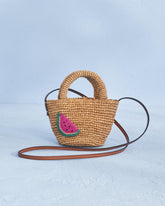Raffia and Leather Summer Bag Mini |