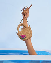 Raffia and Leather Summer Bag Mini |
