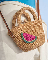 Raffia and Leather Summer Bag Mini |