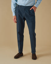 Blend Cotton Gabardine Savana Trousers Belt |