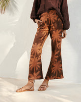 Printed Linen Salamanca Trousers |
