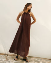 Linen Gauze Tulum Dress - Women’s Clothing | 