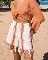 Cotton Silk Blend Bora Bora Shorts |