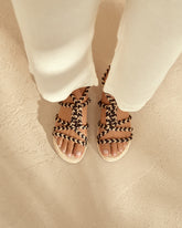 Jute Tie-Up Rope Sandals |