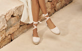 Cotton Crochet<br /> Flat Valenciana Espadrilles - Women’s New Shoes | 