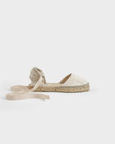 Cotton Crochet Flat Valenciana Espadrilles |