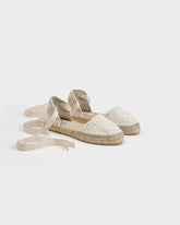 Cotton Crochet Flat Valenciana Espadrilles |