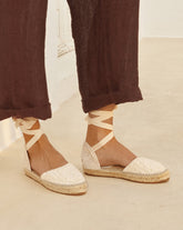 Cotton Crochet<br /> Flat Valenciana Espadrilles - Women's Bestselling Shoes | 