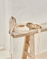 Cotton Crochet<br />Wedge Espadrilles - Women’s Shoes | 